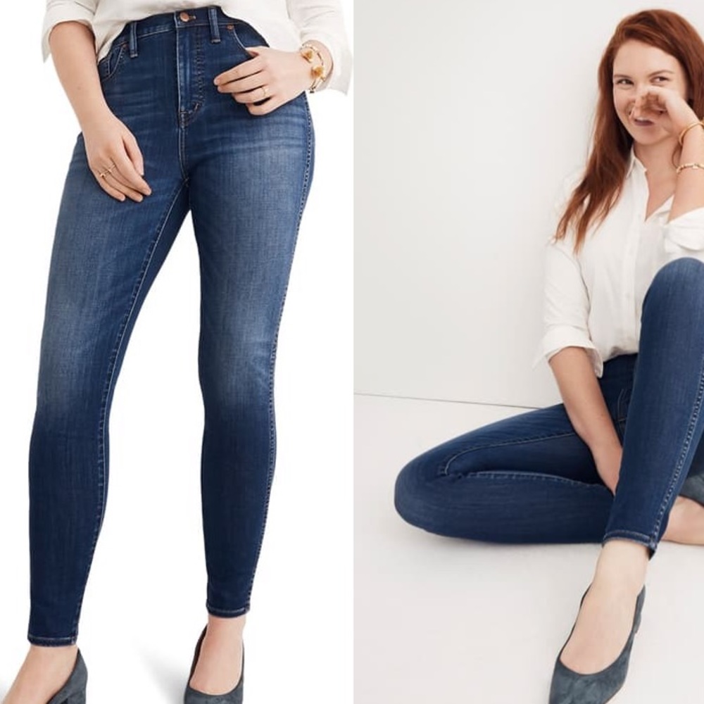 Madewell 10 inch high rise skinny jeans in Danny